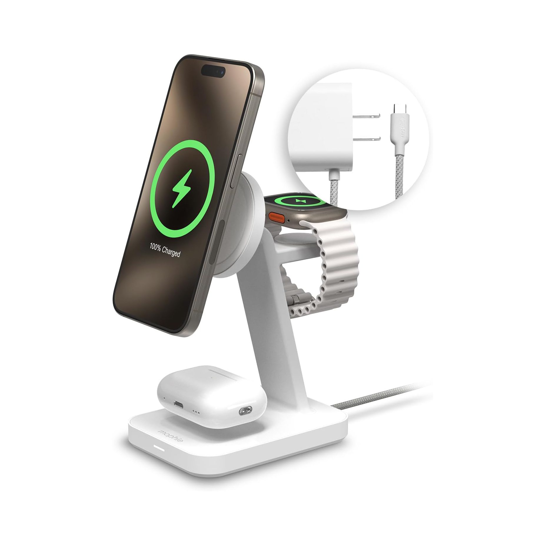 mophie Snap 3 in 1 Wireless Charging Stand