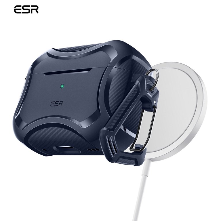 ESR Cyber Armor Tough Case HaloLock Compatible AirPods Pro 2nd 1st Generation MagSafe Ready Powerful Drop Protection Magnetic Lid 2 Navy Blue 017611c6 5119 4b35 bb89 375f6e0d534c.56e38cab5272afc5816d59819a345ccd